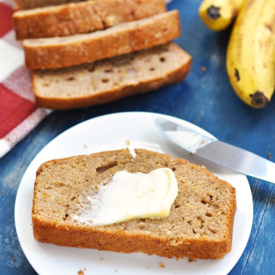 Whole Grain Banana Walnut Bread