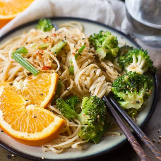 Spicy Orange Noodles