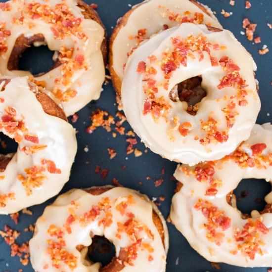 Maple-Bacon Potato Doughnuts