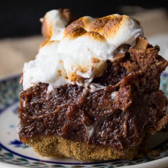 Deep Dish S’mores Brownies