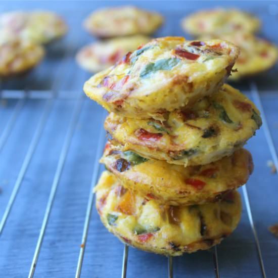 Red Pepper Butternut Basil Muffins