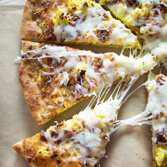 Breakfast Pizza with Miracle Dough