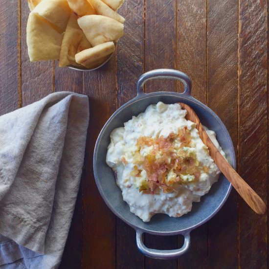 Caramelized Shallots and Gorgonzola