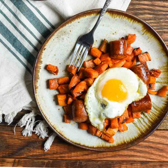 Sweet Potato and Sausage Hash