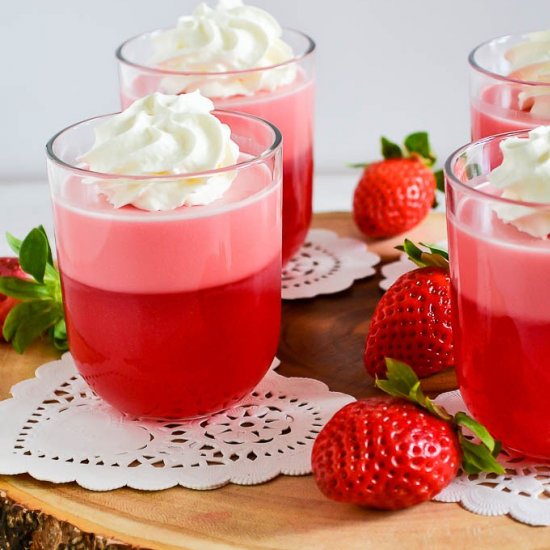 Strawberry Jelly Parfait