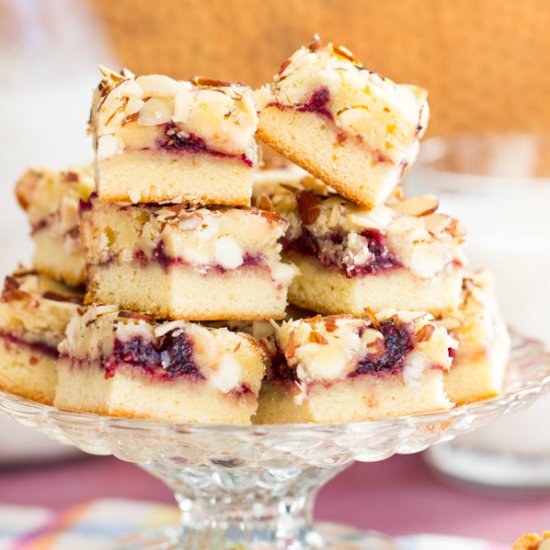 Raspberry Almond Bars