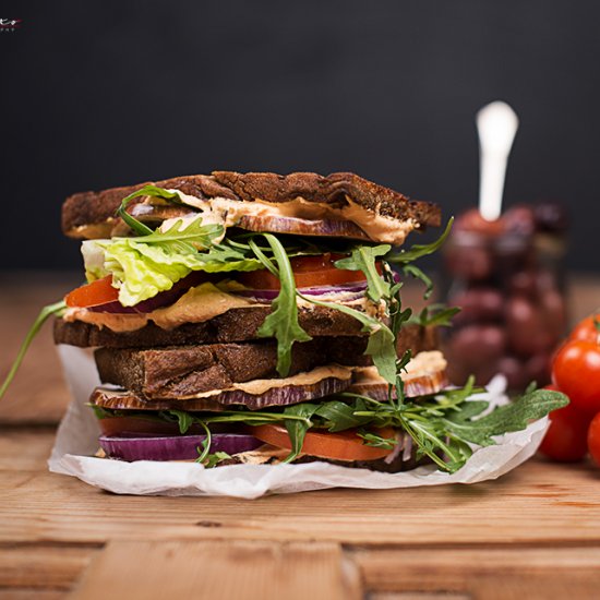 Grilled Vegetable Sandwich