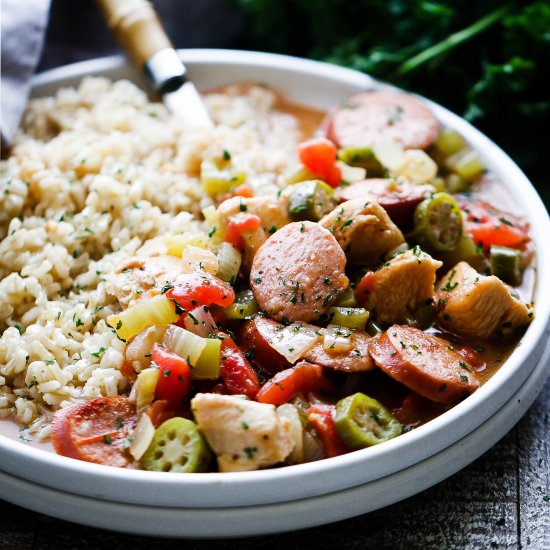 Chicken and Sausage Gumbo