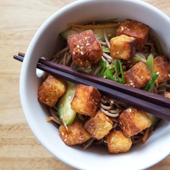 Sesame Miso Soba & Crispy Tofu