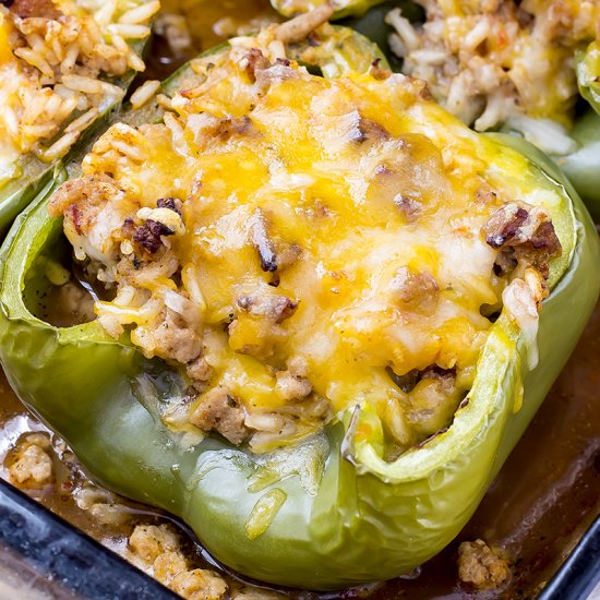 Easy Turkey Stuffed Peppers