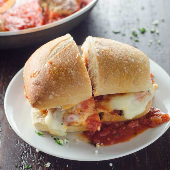 Baked Turkey Meatballs and Subs