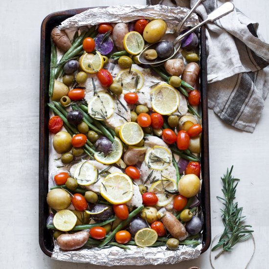 Provencal Turkey Sheet Pan Dinner