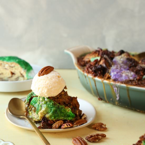 King Cake Bread Pudding