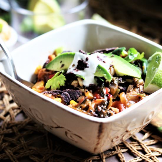 Jackfruit Rice Tortilla Soup