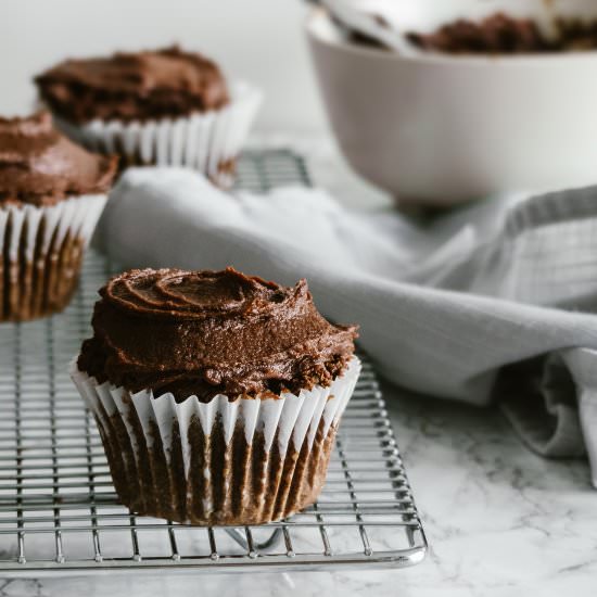 Chocolate Sweet Potato Cupcakes