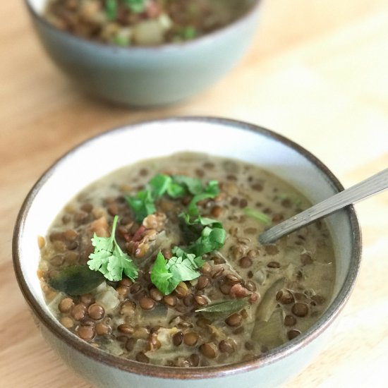 Masoor Dal with Curry Leaves