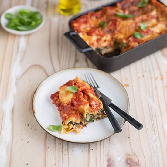 spinach & ricotta cannelloni