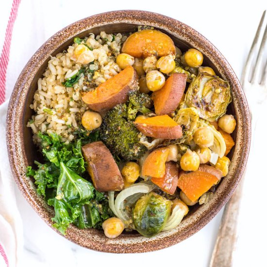 Roasted Vegetable Grain Bowls