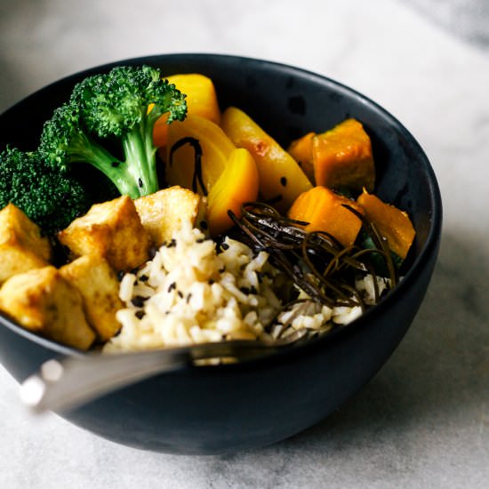 Macro Bowl with Tahini Miso Sauce