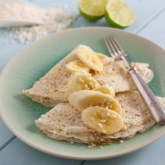 Coconut and Banana Pancakes