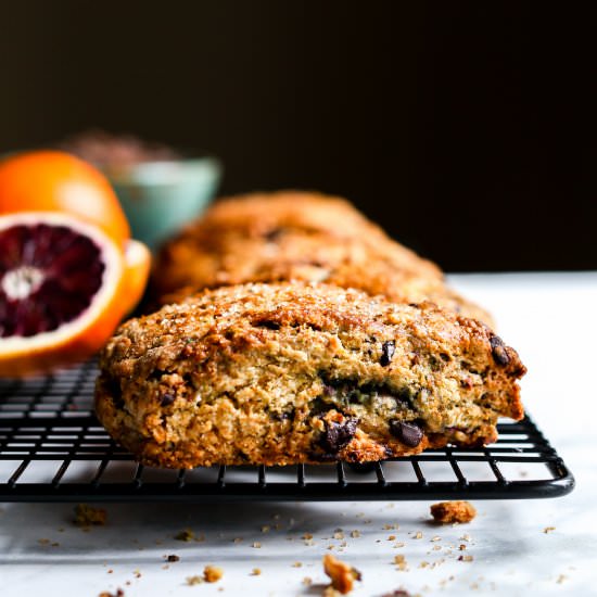 Blood Orange Chocolate Chunk Scones