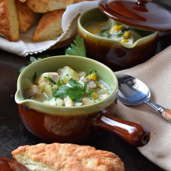 Chunky Vegetable Fish Chowder