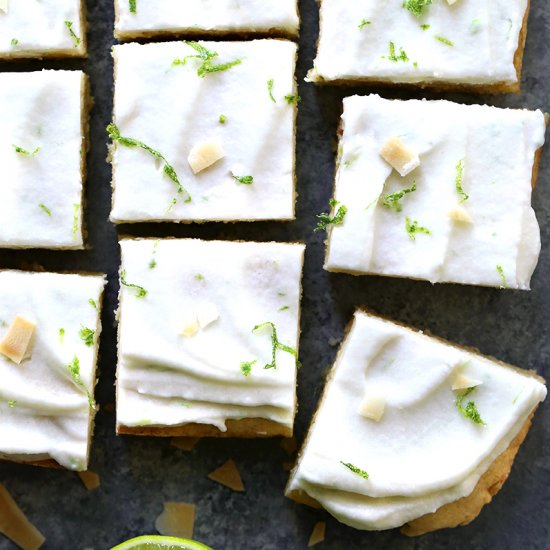 Coconut Lime Sugar Cookie Bars