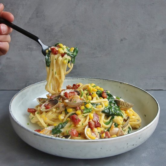 Clam Chowder Spaghetti