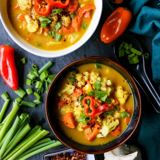 Coconut Curry Vegetable Soup