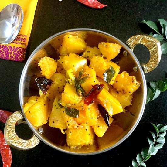 Duddhe Upkari/Pumpkin Stir Fry