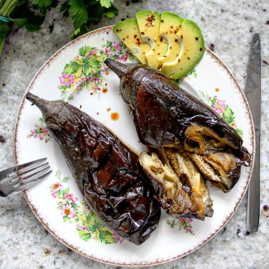 Slow Cooker Aubergines (Eggplants)