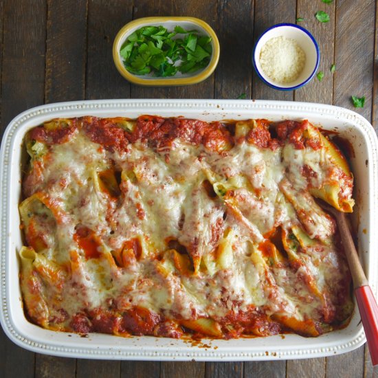 Shells with Spinach and Ricotta