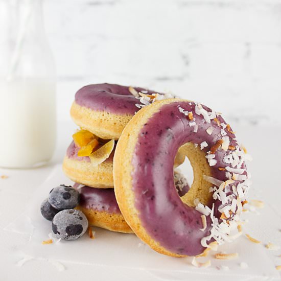 Mango Blueberry Doughnuts