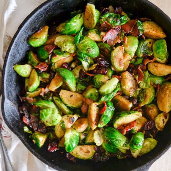 Pan Fried Brussels Sprouts