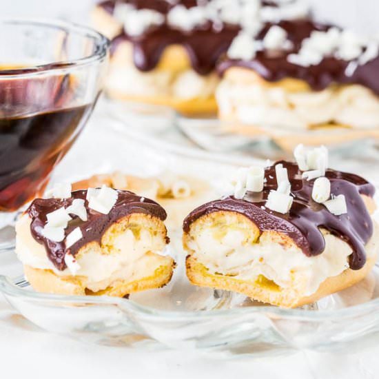 Banana Cream Pie Eclairs