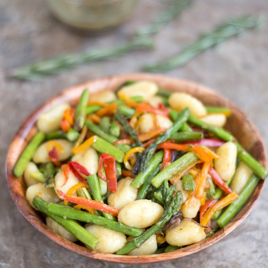 Gnocchi Pasta With Asparagus