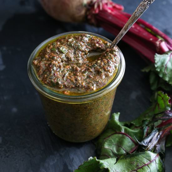 Beet Green Pesto