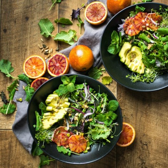 Blood Orange Salad + Dressing