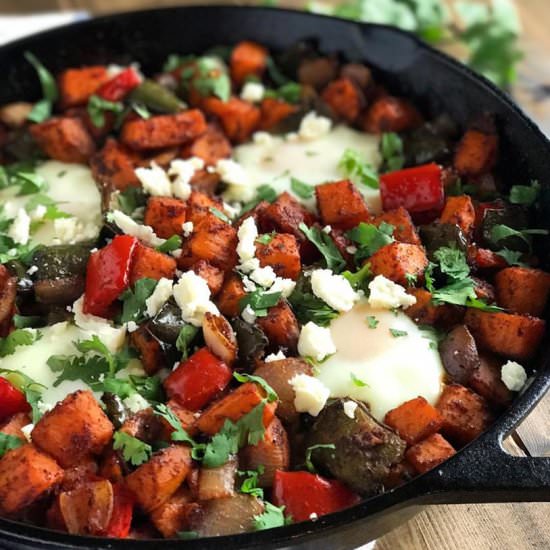 Southwest Sweet Potato Hash Skillet