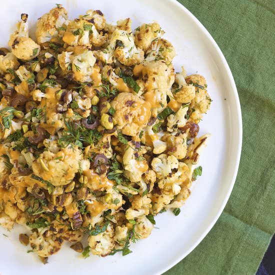 Moroccan Roasted Cauliflower