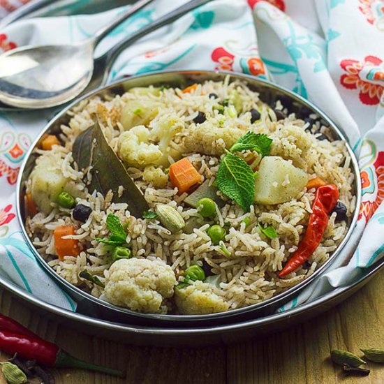 30-min One Pot Vegetable Pulao