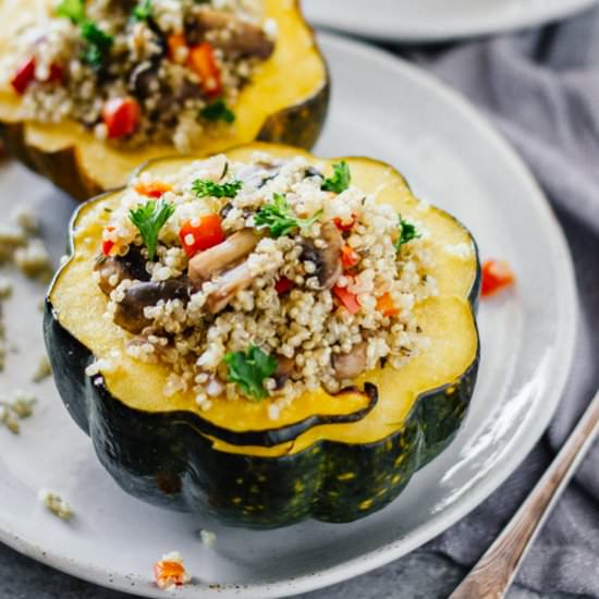 Quinoa Stuffed Acorn Squash