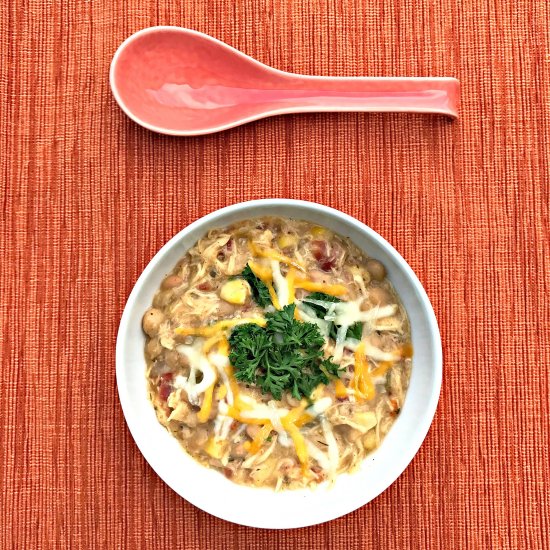 Slow Cooker White Chicken Chili