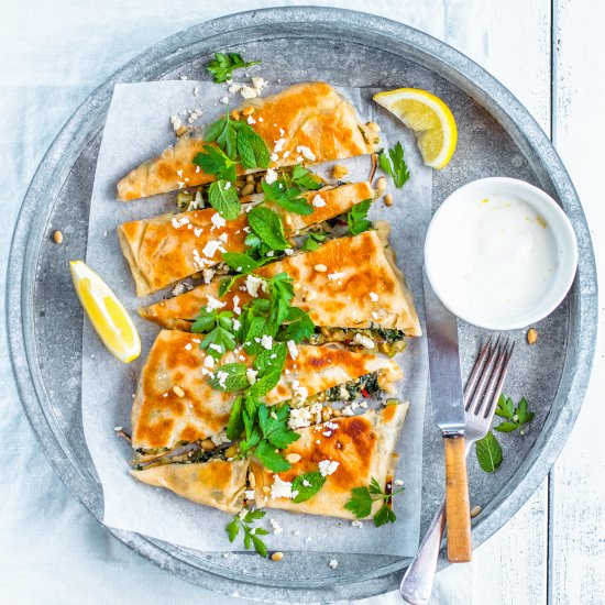 Spinach & Feta Gozleme