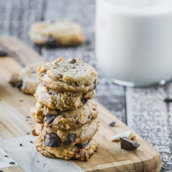 Coconut Cashew Chip Cookies