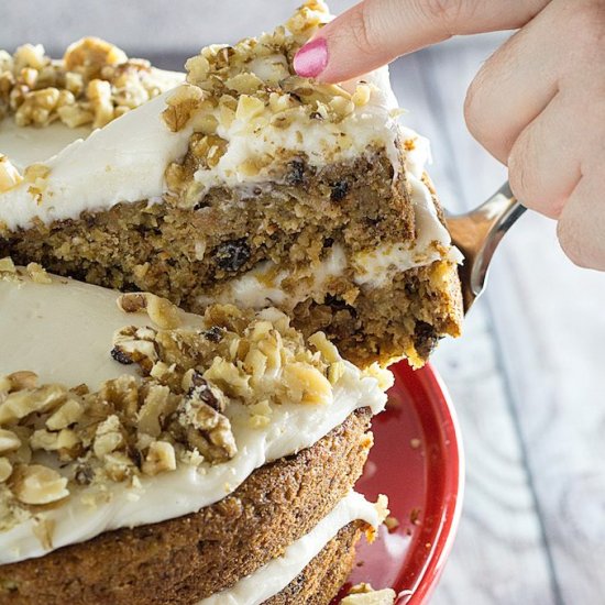 Vegan Carrot Cake (Gluten Free)