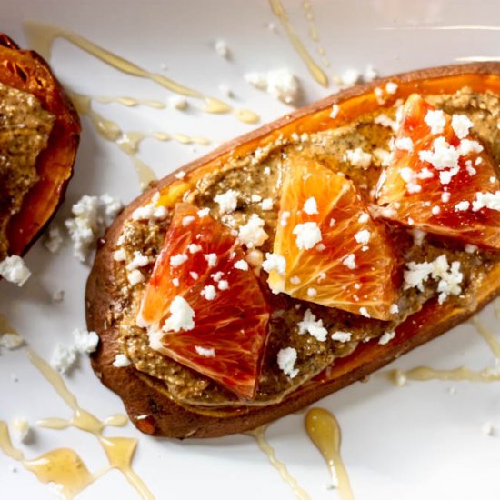 Blood Orange Sweet Potato Toast