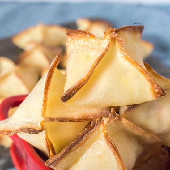 Baked Cheesy Shrimp Wontons