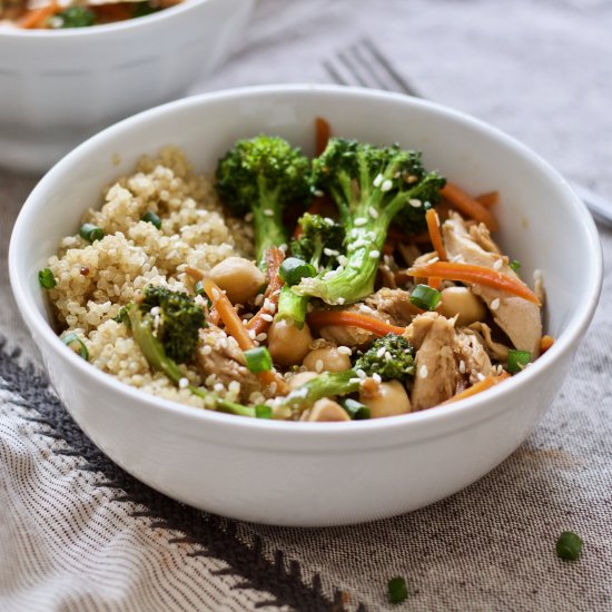 Teriyaki Chicken Quinoa Power Bowls