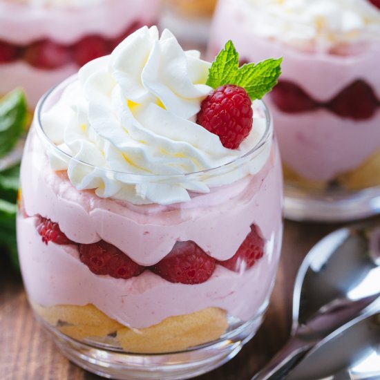 Raspberry Mousse Cups